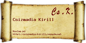 Csizmadia Kirill névjegykártya